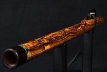 Bocote Native American Flute, Minor, Mid G-4, #F31B